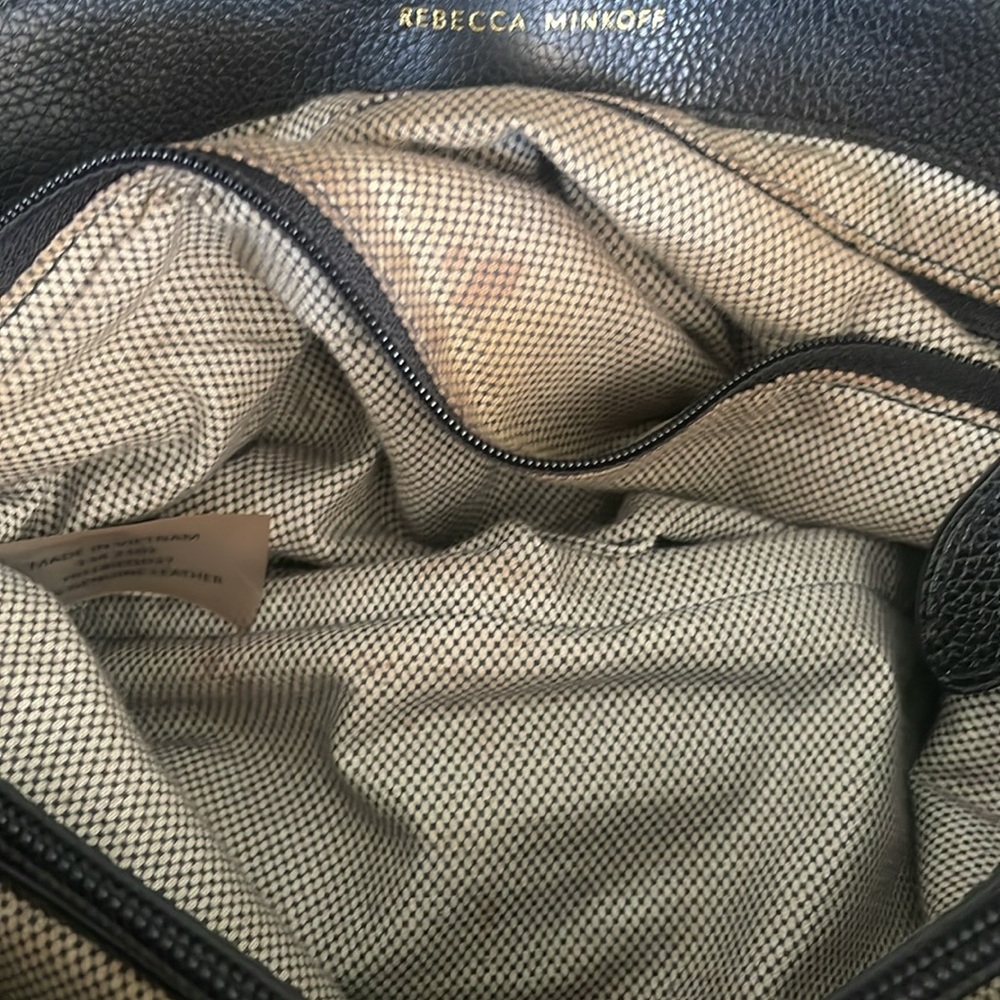 Rebecca Minckoff Edie Chevron Black Leather Quilted bag - well loved condition - Picture 7 of 8